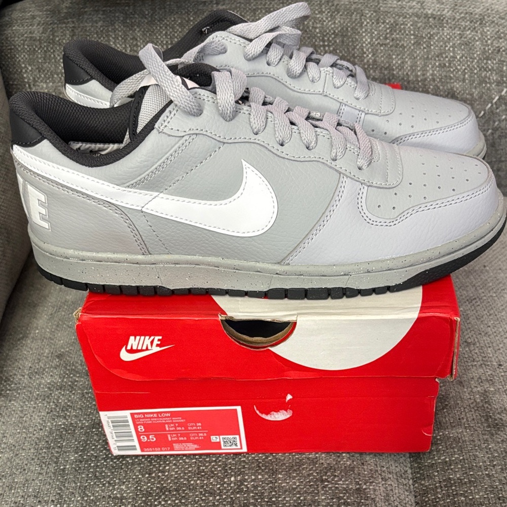 Nike big dunk Low-Top Sneakers - Light Gray & White